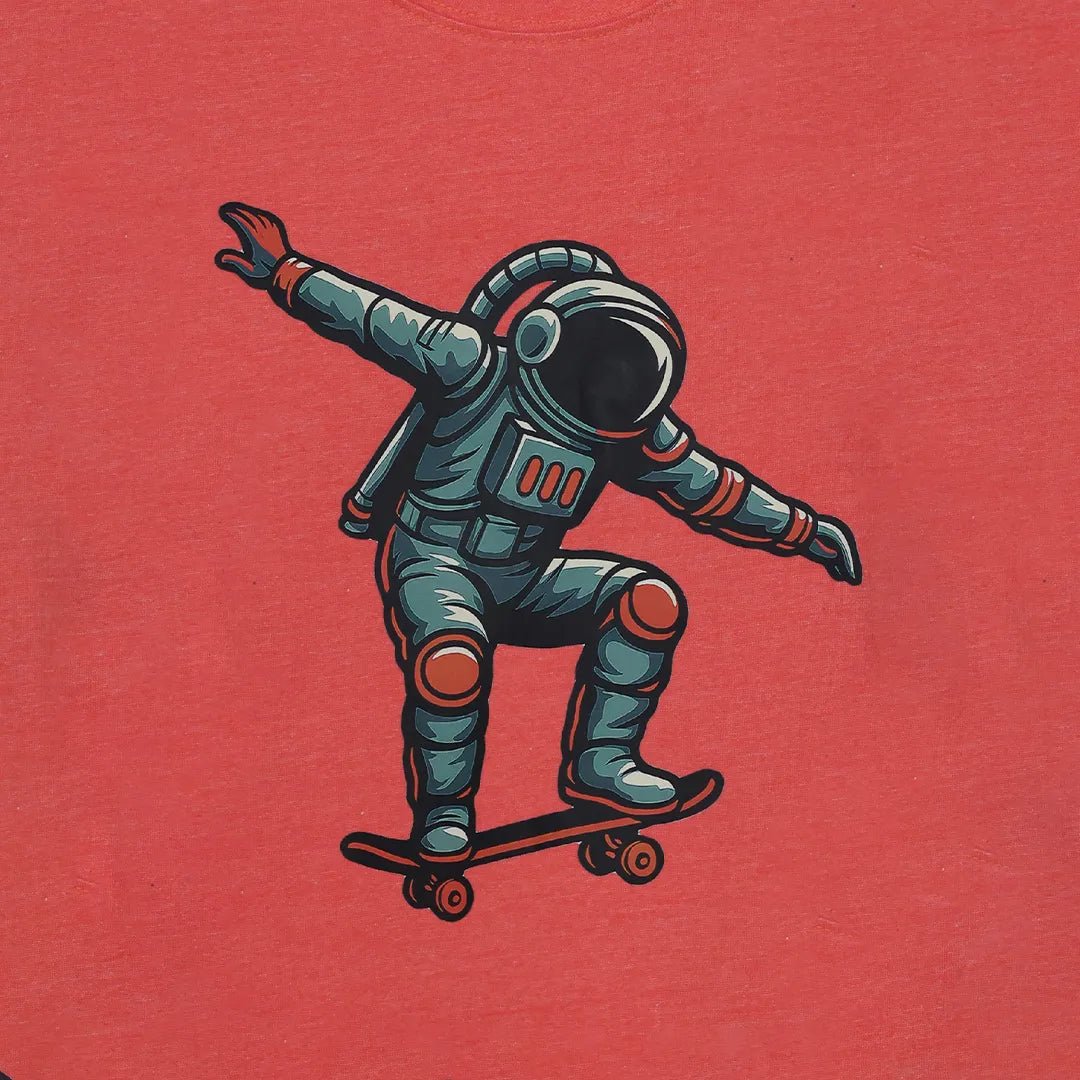 Super Cool Astronaut Shredding on a Skateboard