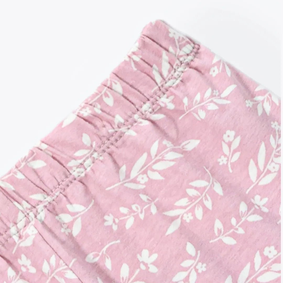 Soft Pink Floral Leggings